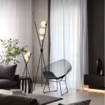 Lampadaire LED en fer forgé, en forme de lune, avec télécommande, 165 cm – Image 3