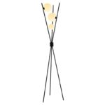 Lampadaire LED en fer forgé, en forme de lune, avec télécommande, 165 cm