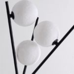 Lampadaire LED en fer forgé, en forme de lune, avec télécommande, 165 cm – Image 4