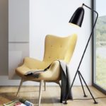 Lampadaire avec trépied en forme de sauterelle, design danois, 133 cm – Image 8