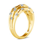 Bague en argent plaqué or 14K, pierre précieuse en Moissanite, certificat GRA – Image 4