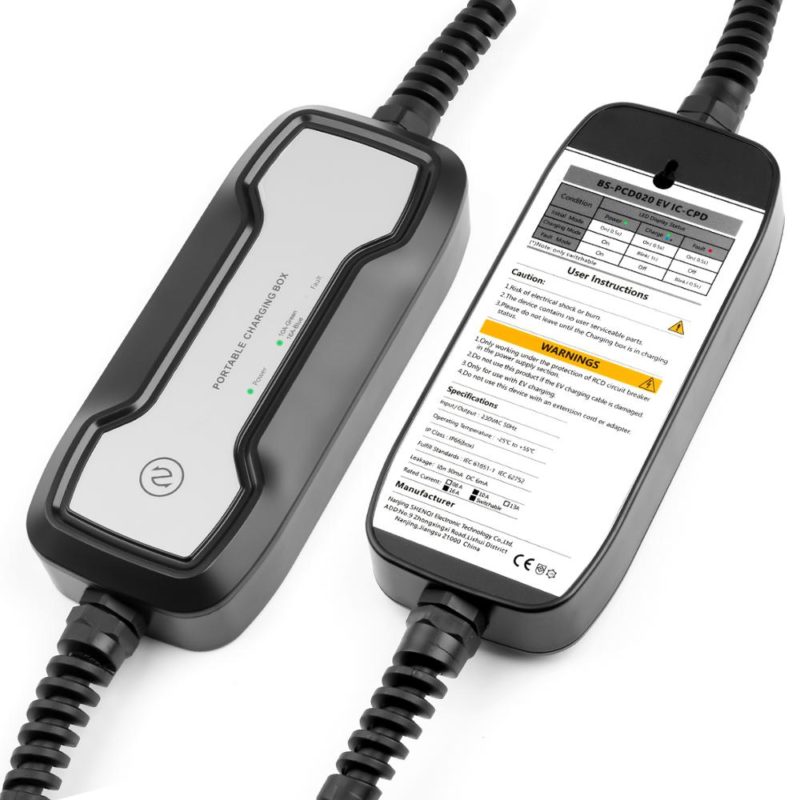 142221-gpsnue.jpg Station de charge portable EV, Type 2, 10 à 16A, 3.6kw, chargeur de voiture électrique IEC 62196-2 EVSE – Image 7