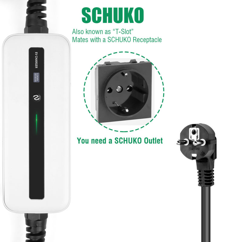 Station de charge portable EV, Type 2, chargeur de voiture électrique IEC 62196-2 – Image 7