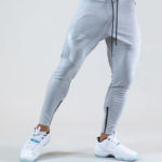Pantalon de sport en coton, taille élastique et ajustable, vêtement d'entrainement – Image 14