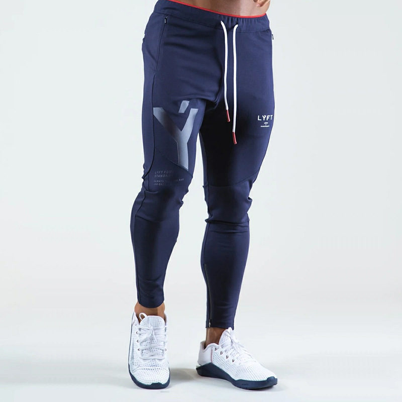Pantalon de sport en coton, taille élastique et ajustable, vêtement d'entrainement