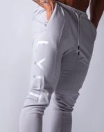 Pantalon de sport en coton, à lacets, taille élastique et ajustable, vêtement d’entrainement – Image 9