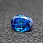 Saphir artificiel de forme ovale, couleur bleu clair, pierre précieuses à facette, C80S – Image 3
