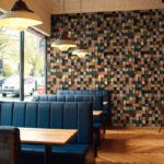 Panneau mural en bois massif, mosaïque, décoration, 30 x 30 cm – Image 2