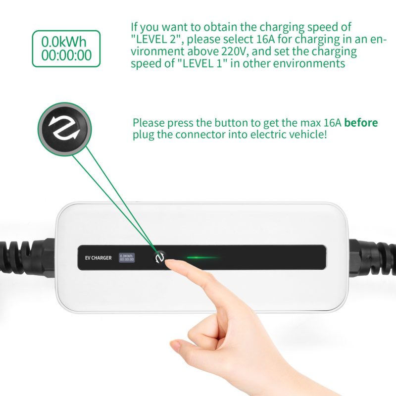 Station de charge portable EV, Type 2, chargeur de voiture électrique IEC 62196-2 – Image 5