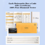 Bague en argent plaqué or 14K, pierre précieuse en Moissanite, certificat GRA – Image 6