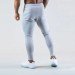 Pantalon de sport en coton, taille élastique et ajustable, vêtement d'entrainement – Image 15