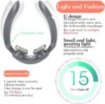 Masseur de cou électrique à impulsion et chauffant à 4 têtes, avec télécommande, 6 modes 18 niveaux, rechargeable – Image 4