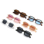 Lunettes de soleil carrées, rétro, nuances, UV400 – Image 2
