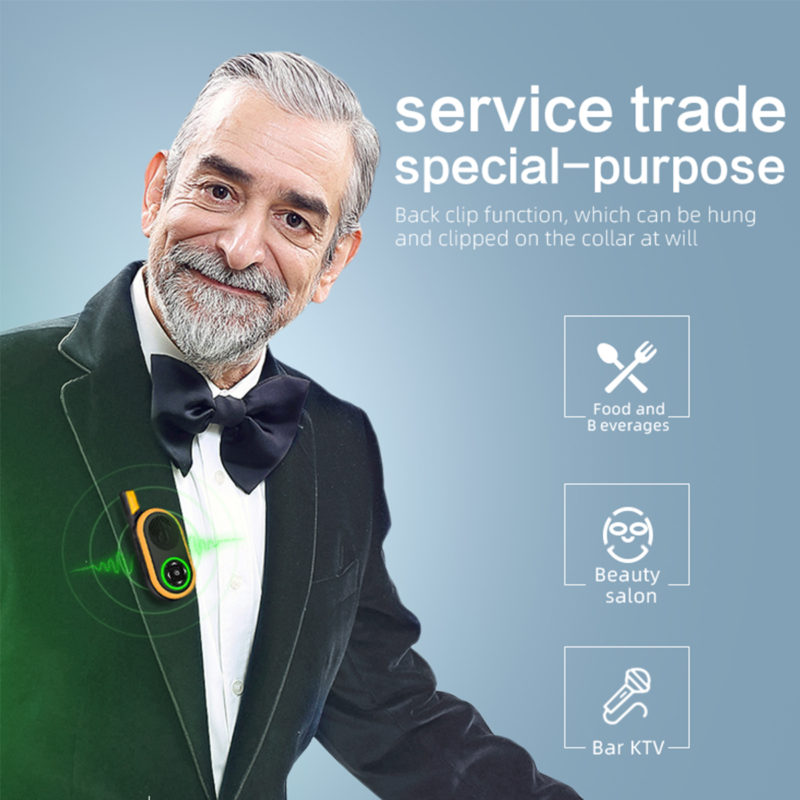 Lot de 2 mini talkie-walkie, appareil de communication sans fil avec écouteurs, bidirectionnel – Image 2