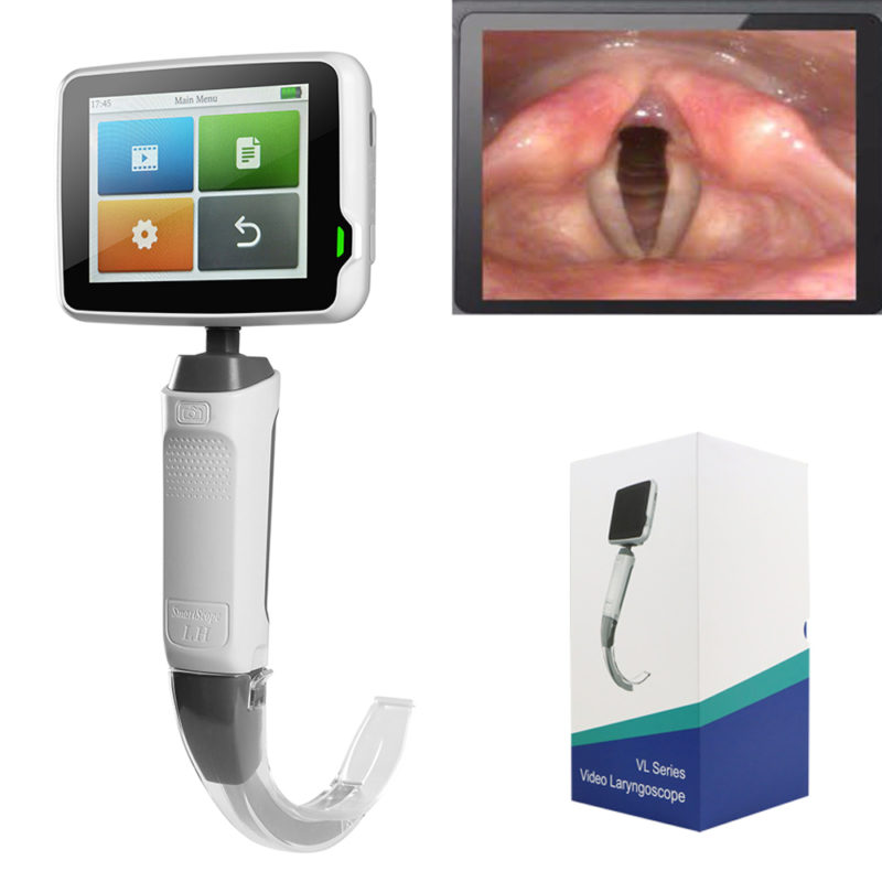 Laryngoscope vidéo numérique réutilisable, écran tactile 3.5 pouces, pour professionnel – Image 2