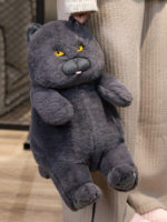 Peluche de chat noir mignon, doux et confortable, 30 à 60 cm – Image 5