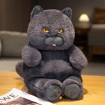 Peluche de chat noir mignon, doux et confortable, 30 à 60 cm – Image 4