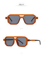 Lunettes de soleil carrées, rétro, vintage, UV400 – Image 5