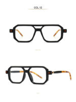 Lunettes de soleil carrées, rétro, vintage, UV400 – Image 4