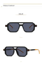 Lunettes de soleil carrées, rétro, vintage, UV400 – Image 16