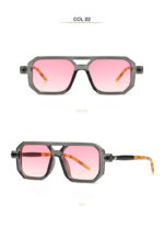 Lunettes de soleil carrées, rétro, vintage, UV400 – Image 14