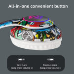 Casque audio sans fil pour enfant, Bluetooth 5, avec micro et LED – Image 2