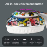Casque audio sans fil pour enfant, Bluetooth 5, avec micro et LED – Image 3