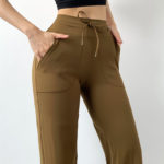 Legging de fitness ample, taille haute, serrage à lacet – Image 4