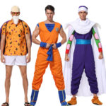 Costume de Son Goku, Piccolo, Kamé Sennin, Dragon Ball, avec perruque