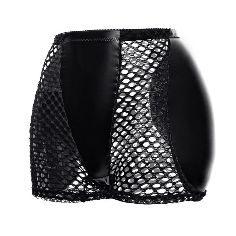 145167-npoycf.jpg Culotte de contrôle en similicuir, maille, rehausseur de hanches, grande taille – Image 8