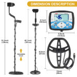 Détecteur de métaux professionnel MT705, bobine de recherche IP68 – Image 3