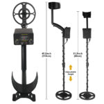 Détecteur de métaux souterrains TC-200, détecteur d’or et de trésors, bobine étanche – Image 6