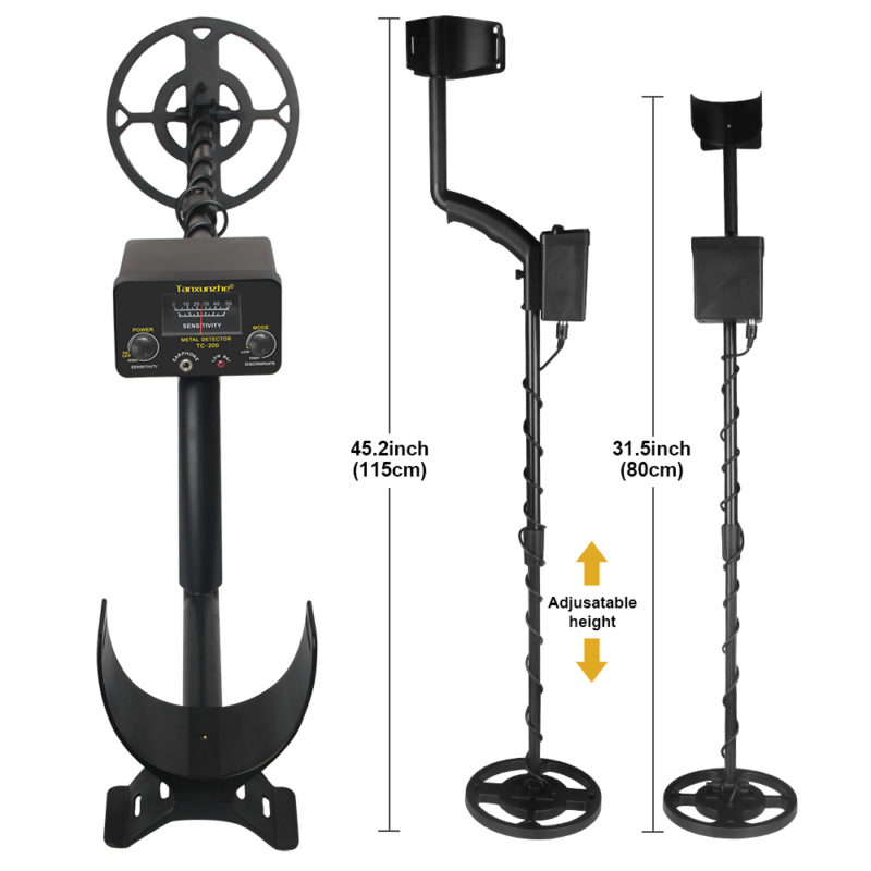 Détecteur de métaux souterrains TC-200, détecteur d’or et de trésors, bobine étanche – Image 6