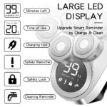 Rasoir électrique 8D, 6 en 1, rechargeable, lavable, en acier inoxydable – Image 5