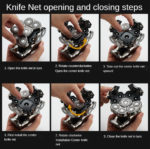 Rasoir électrique 9D à tête flottante, 6 en 1, rechargeable, lavable, en acier inoxydable – Image 6