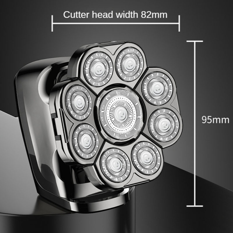 Rasoir électrique 9D à tête flottante, 6 en 1, rechargeable, lavable, en acier inoxydable – Image 5