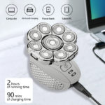 Rasoir électrique 9D, têtes flottantes, 6 en 1, rechargeable, lavable, en acier inoxydable – Image 4