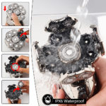 Rasoir électrique 9D, têtes flottantes, 6 en 1, rechargeable, lavable, en acier inoxydable – Image 6