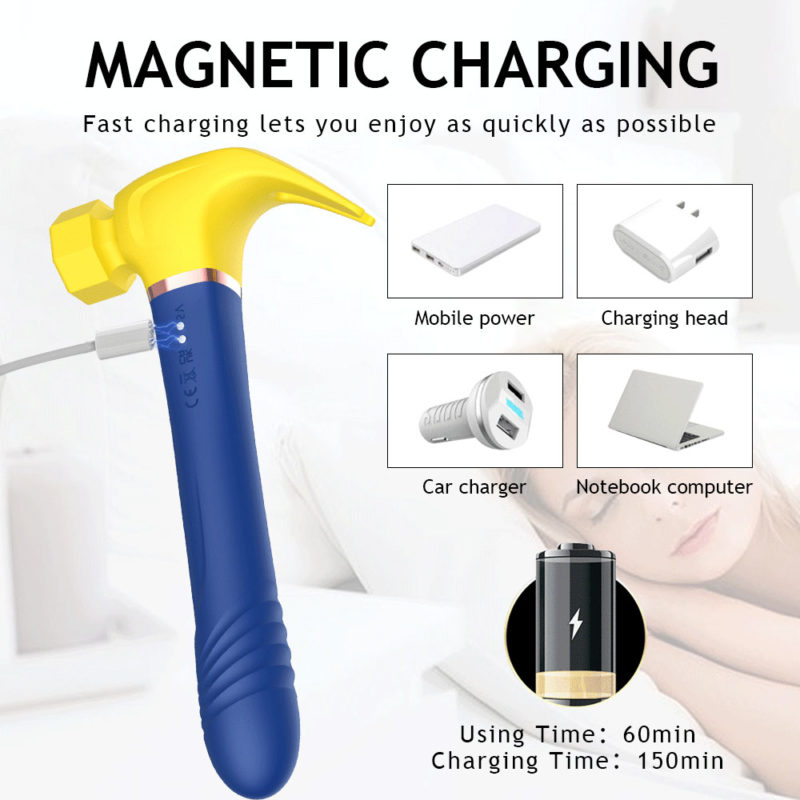 Marteau magique, Vibromasseur 4 en 1, pour couple, rechargeable – Image 8