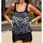 Maillot de bain deux pièces, imprimé, tankini, grande taille – Image 4