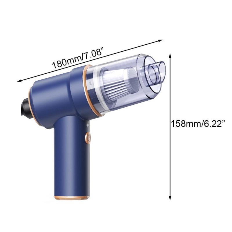 Aspirateur et pistolet à air comprimé 2 en 1, sans fil, dépoussiéreur d'air, 80'000PA – Image 7