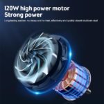 Aspirateur et pistolet à air comprimé 2 en 1, sans fil, dépoussiéreur d'air, 80'000PA – Image 5