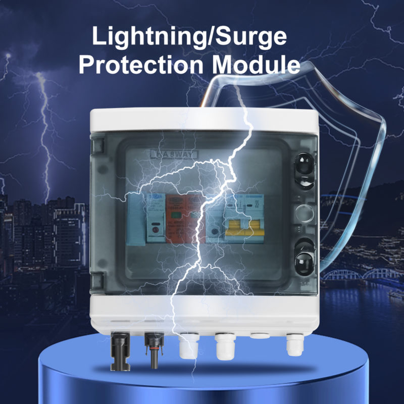 Tableau électrique pour installation à énergie solaire, protection contre la pluie  IP65, DC 600V – Image 6