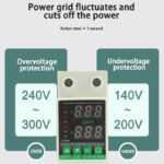 Protection contre les sous-tensions, réglable à double affichage, cristal automatique – Image 2