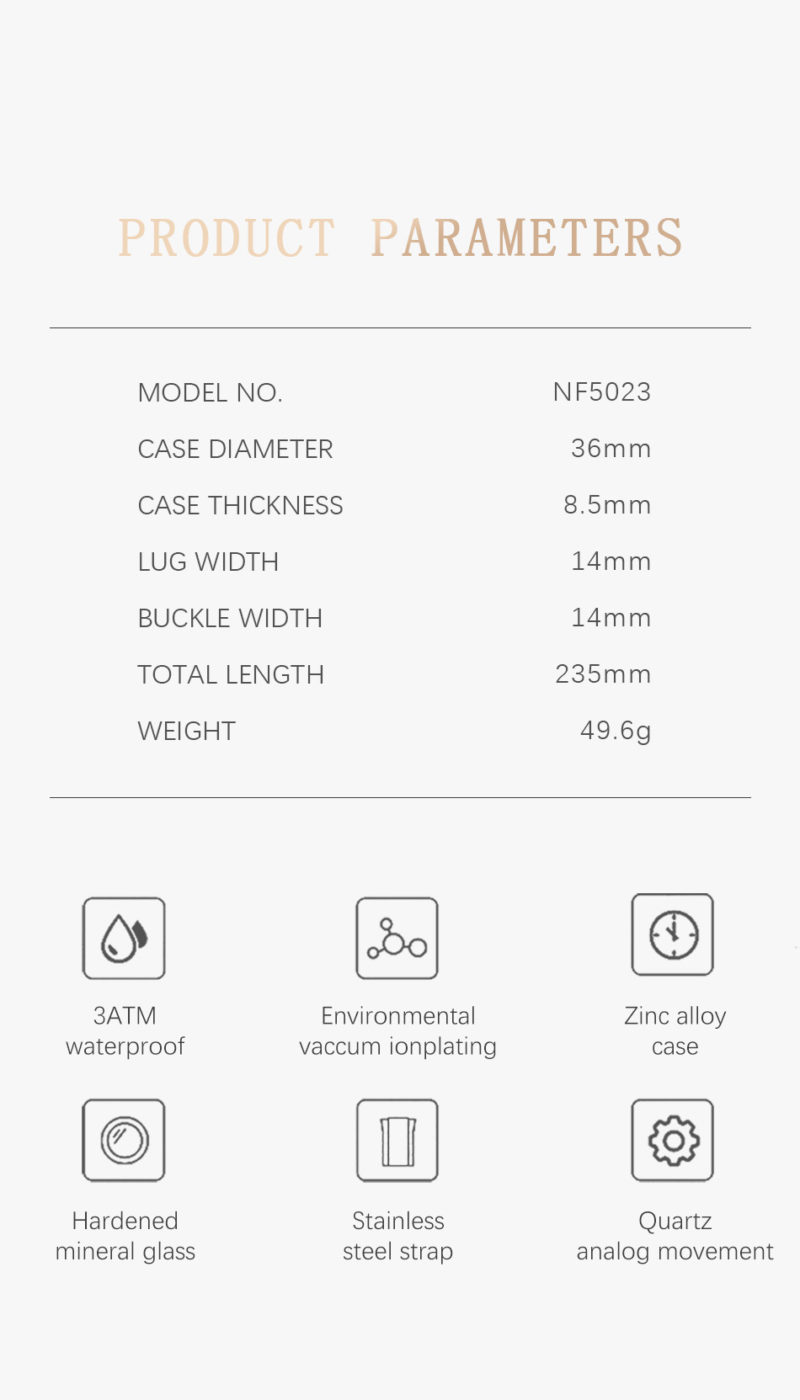 146724-2nmep9.jpg Montre-bracelet à Quartz pour femme, en acier inoxydable, analogique – Image 9