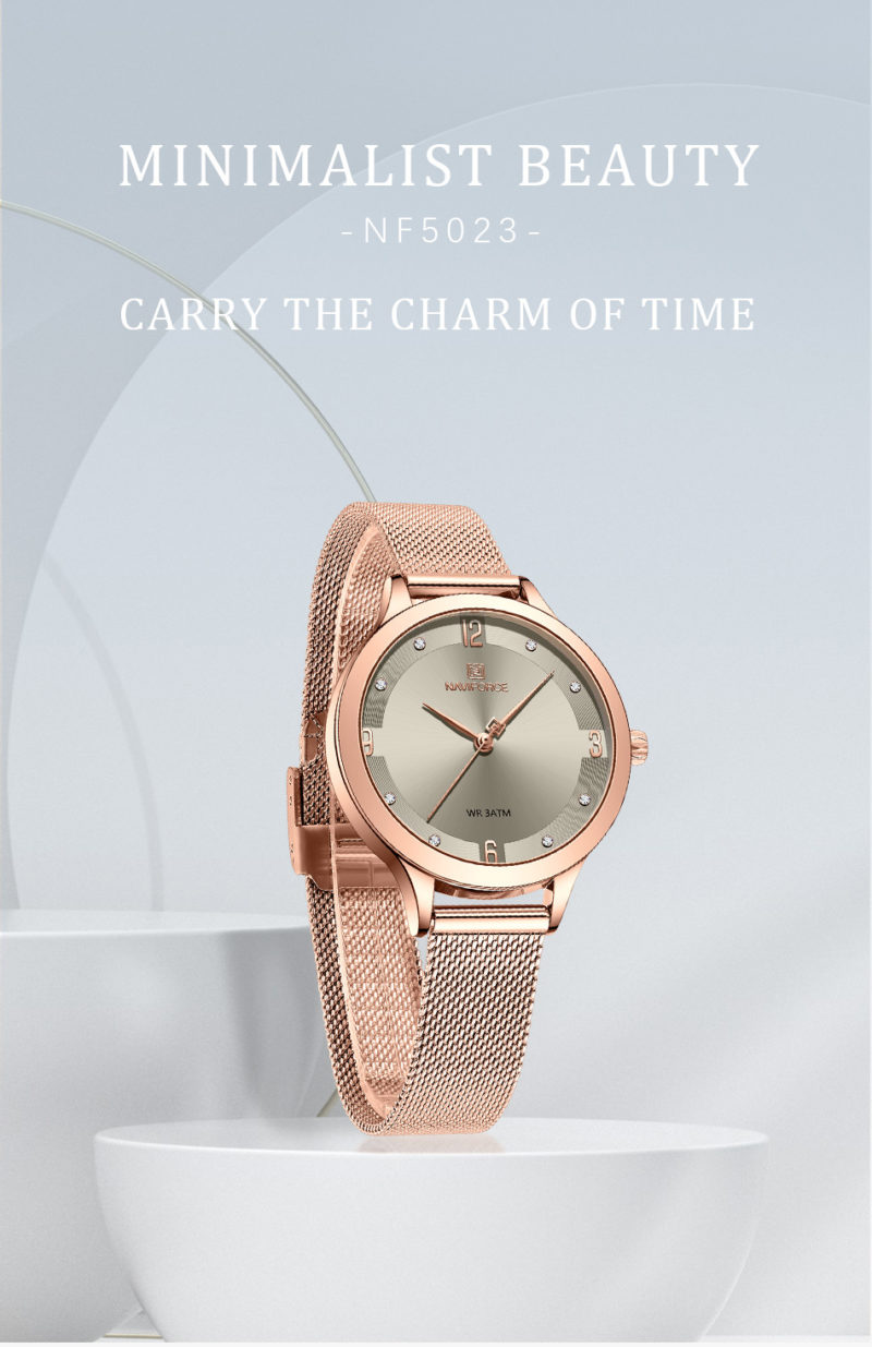 146724-eohhep.jpg Montre-bracelet à Quartz pour femme, en acier inoxydable, analogique – Image 4