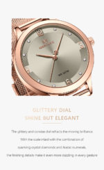 Montre-bracelet à Quartz pour femme, en acier inoxydable, analogique – Image 5