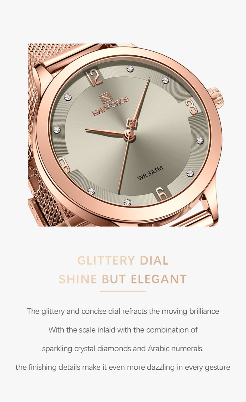 146724-gleb1l.jpg Montre-bracelet à Quartz pour femme, en acier inoxydable, analogique – Image 5