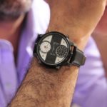 Montre-bracelet à Quartz pour homme, en cuir, étanche, analogique et numérique – Image 2