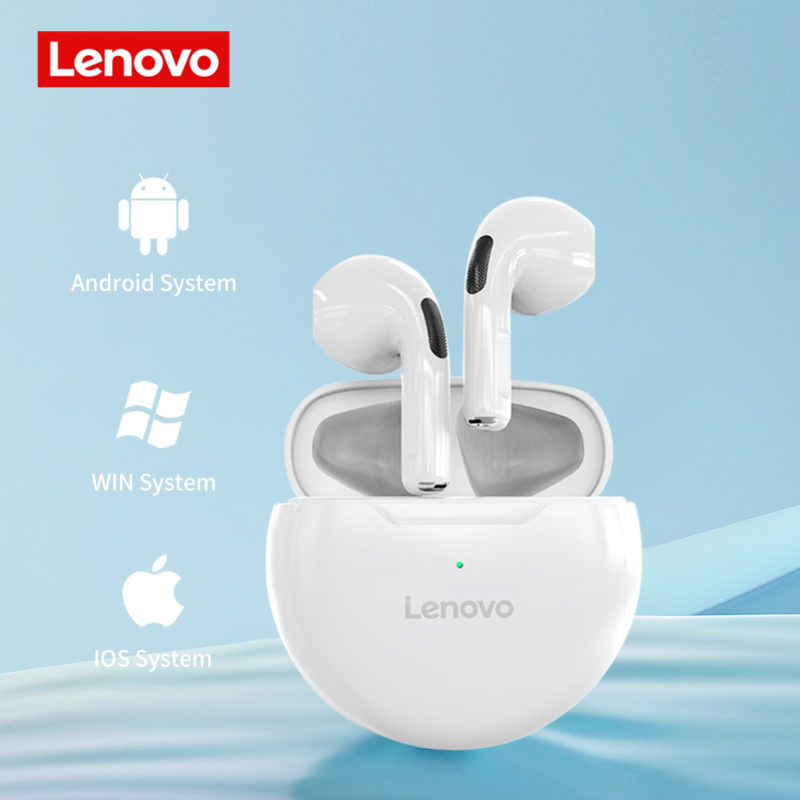 Ecouteurs sans fil Bluetooth 5, Lenovo LivePods HT38 TWS, étanche, réduction du bruit, avec micro – Image 7